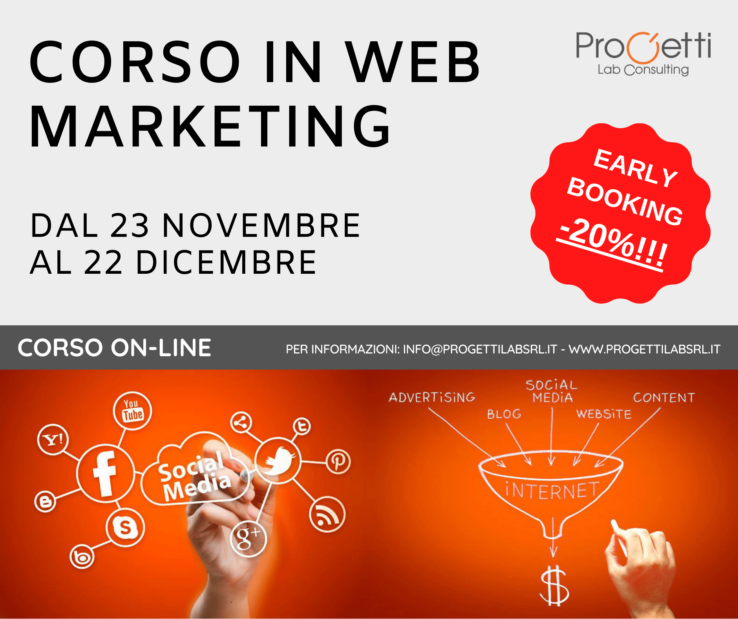 Corso In Web Marketing | Progetti Lab Consulting